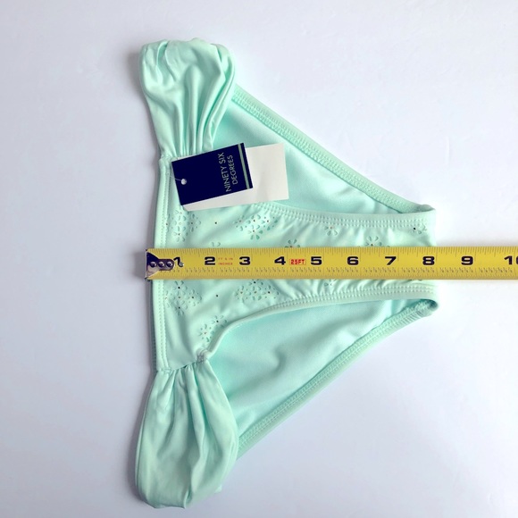 NEW 96 Degrees Bikini Swim Bottom Small Green Women’s - Picture 10 of 15